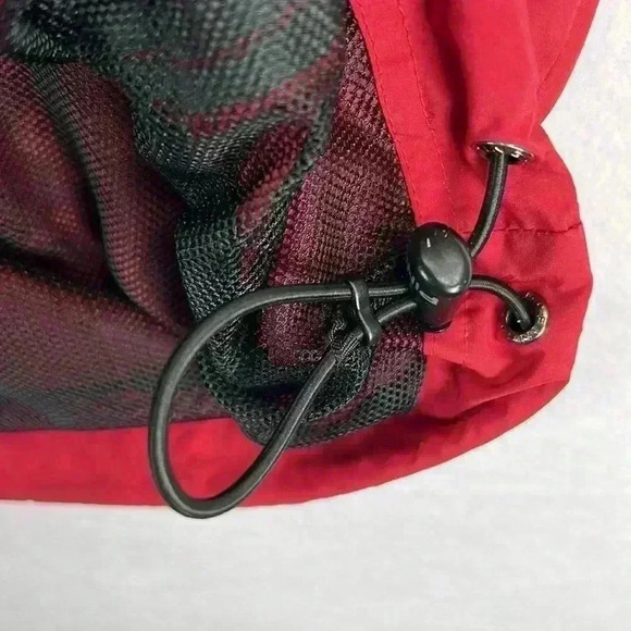 Ping Men’s Pullover Windbreaker Sz M Red and Gray Golf 1/3 Zip Drawstring Bottom - Picture 7 of 12